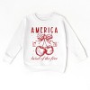 The Juniper Shop Land Of The Free Cherries Toddler Sweatshirt - 2 of 4