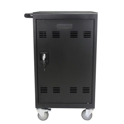Mobile Charging Cart and Cabinet for Tablets Laptops 30-Device, Mobile Charging Cart Station Locking Charging Station Cabinet Laptop Storage Rack