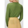 Women's RIBBED SHRUNKEN CREWNECK SWEATER - 6397 - 2 of 2