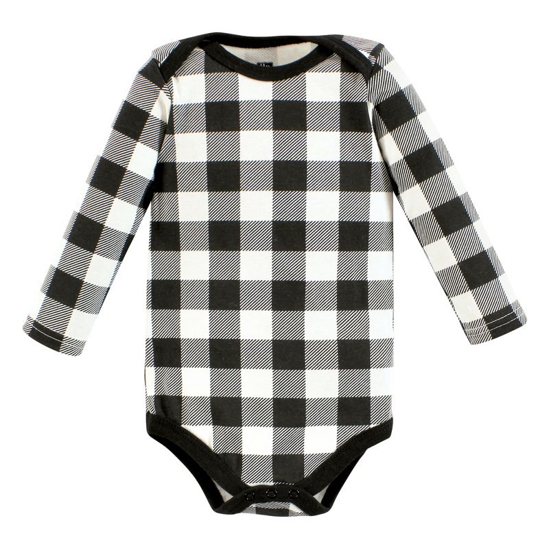 Hudson Baby Infant Boy Cotton Long-Sleeve Bodysuits, Wild Buffalo 7-Pack, 4 of 10