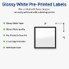 Avery Printable Square Labels, Double Black Border, 3" x 3", Glossy White Square Labels, Permanent, Laser/Inkjet, 60ct, Great for Product Labels - 2 of 4