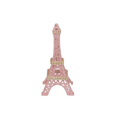 Northlight 5.5" Rose Gold Glitter Eiffel Tower Christmas Ornament