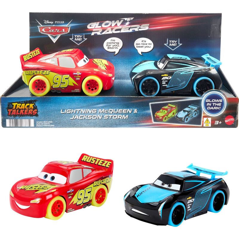 Disney Pixar Cars Track Talkers Glow Racers Lightning McQueen &#38; Jackson Storm - 2pk (Target Exclusive), 1 of 7