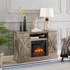 TIRAMISUBEST American retro Farmhouse Classic Media TV Stand Antique Entertainment Console,for TV up to 50" - 3 of 4