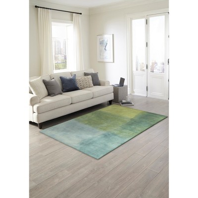 Harmony Stripe Hand-Tufted Wool Rug in Blue - 42" x 66"