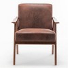 CAVINAS Accent Chair Comfy Chair Lounge Chair with Microfiber Upholstery and Solid Wood Frame for Living Room, Bedroom - 2 of 4