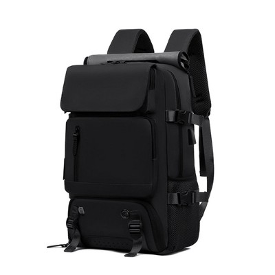 Luupatchy 18.1" Anti-Theft Travel Backpack with Separate Shoe Compartment & Convertible Duffel Design,Travel Bag for Business, Hiking, Camping