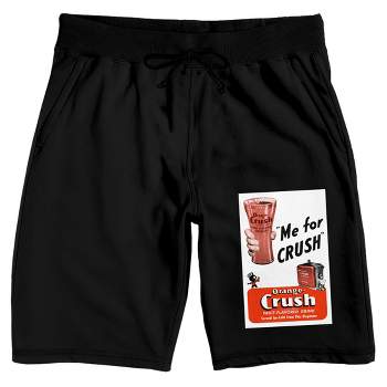 Orange Crush Me For Crush Men's Black Graphic Sweatpants : Target