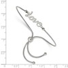 Chisel Stainless Steel Polished LOVE Adjustable Bracelet - 2 of 4
