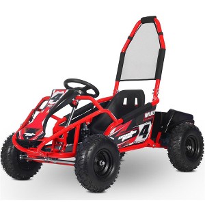 MotoTec Mud Monster Kids Electric 48v 1000w Go Kart Full Suspension Red - 1 of 4