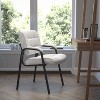 Emma and Oliver LeatherSoft Executive Reception Chair with Powder Coated Frame - 2 of 4