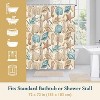 LunaLulinlk Beach Coastal Shower Curtain with Hooks – Heavy-Duty Mold/Mildew-Resistant - 2 of 4