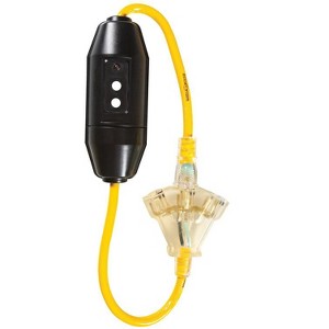 Yellow Jacket Indoor or Outdoor 2 ft. L Yellow Triple Outlet Cord 12/3 SJTW - 1 of 1
