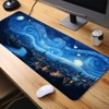 2pc Night Starry Sky Space Galaxy Mouse Pad Gamer Computer Large Mousepad XL Mouse Mat Keyboard Pad Soft Natural Rubber Anti-slip - 3 of 4