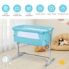 Infans Portable Baby Bedside Bassinet Infant Travel Bassinet Crib W/Carrying Bag Green - 4 of 4