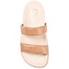 Journee Collection Womens Stellina Slide Flat Sandals Mocha 7.5 - 4 of 4