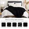 Amelie Home Faux Fur Throw Blanket, Luxurious Striped Plush Decorative Blanket, Cozy Fuzzy Soft Style for Sofa & Bed - 4 of 4