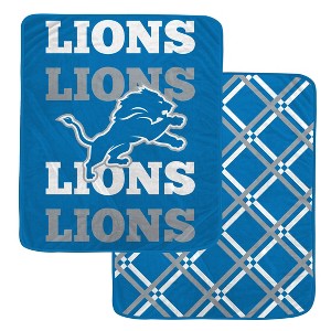 NFL Detroit Lions Double-Sided Diamond Back Ultra Cozy Throw Blanket - 1 of 1
