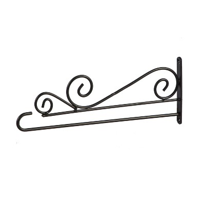 Evergreen Swirl Wall-Mount Garden Flag Hanger- 15.5x6 in Garden and House Flag Accessories