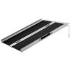 HOMCOM Aluminum Portable Skidproof PVC Folding Wheelchair Ramp, 3' - 4 of 4