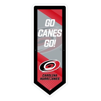 Evergreen Ultra-Thin Glazelight LED Wall Decor, Pennant, Carolina Hurricanes- 9 x 23 Inches Made In USA