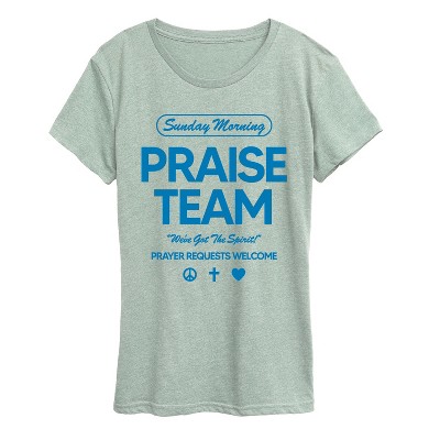 Women's - Instant Message - Sunday Morning Praise Team Short Sleeve Graphic T-Shirt