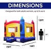 HeroKiddo 13'x13' Crayon Commercial Grade Bounce House with Basketball Hoop, and Air Blower Included. - 3 of 4