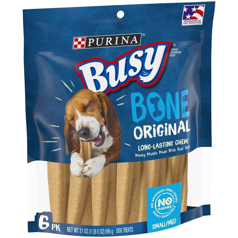 Purina Busy Bone Chewy Pork Flavor Dog Treats, 5 of 9