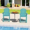 Tree City Tall Adirondack Bar Chair, Outdoor Counter-Height Chair for Patio & Deck, Heavy-Duty HDPE All-Weather Chair - 2 of 4