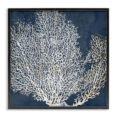 Stupell Industries Sea Coral Ocean Life Silhouette, 24" x 24"