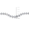 EVERLY JEWELRY | Sterling Silver 25 CT TGW Cubic Zirconia Graduated Tennis Necklace, 18-inch - 2 of 4