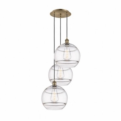 Rochester - 3 Light Cord Hung Multi Pendant In Industrial Style-40.88 Inches Tall and 18.5 Inches Wide