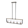 Artcraft Lighting Cheshire 5 - Light Island Pendant Light in  Black/Brass - 2 of 4