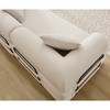 78.5" Corduroy Folding Convertible 3-Seater Sofa with Sleeper & DIY Modular Design - 3 of 4