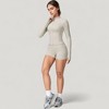 Anna-Kaci Active Women's Long Sleeve Zip-Up Athletic Jacket with Thumbholes and High Neckline - 2 of 4