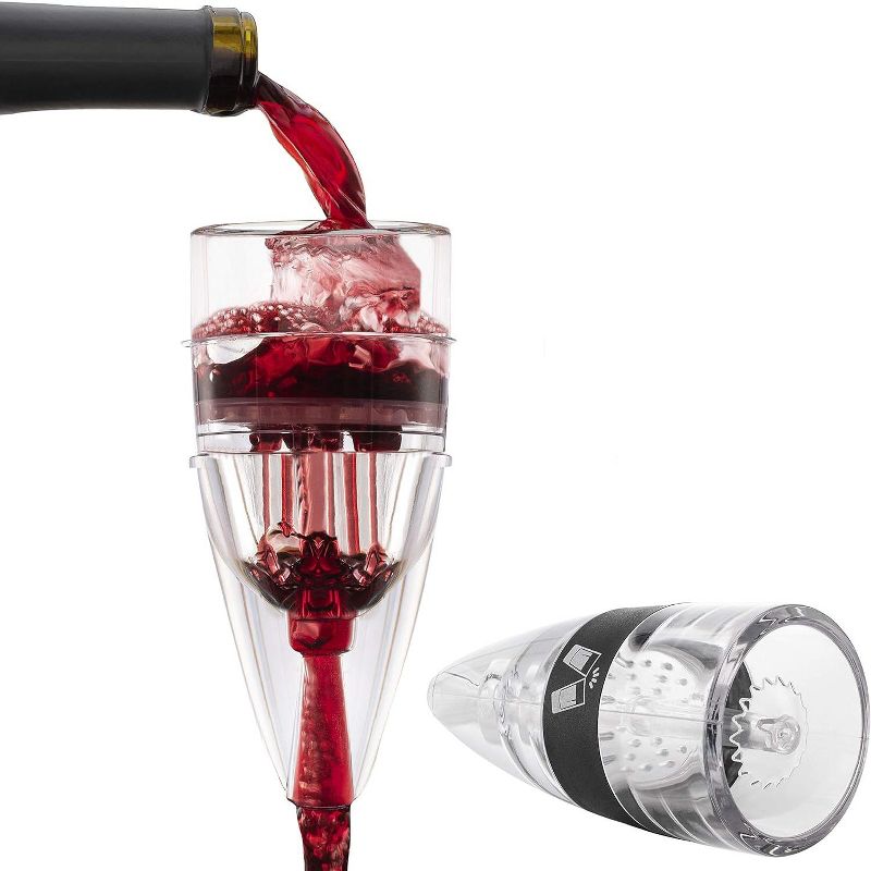 LEMONSODA Wine Aerator Pourer - Classic Wine Aerator with Wine Stopper, Stand and Travel Bag, 1 of 6
