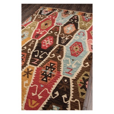 Handmade Red Wool and Synthetic Tufted 2' x 3' Rug