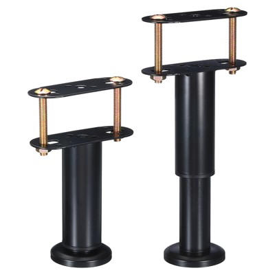 Unique Bargains Metal Adjustable Steel Multi-layer Non-slip Bed Frame Center Support Legs 2 Pcs