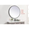 Elegant Lighting Pier 39 inch LED Mirror with Adjustable Color Temperature 3000K/4200K/6400K in Black - 3 of 4