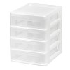 IRIS 1-Qt. Compact Desktop 4-Drawer System in White in. W x 10.5- in. H x  12.3- in. 587014 - The Home Depot