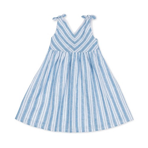 Hope & Henry Girls' Sleeveless Bow Shoulder Swing Dress, Toddler - image 1 of 4