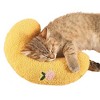 Pet Pillow, Ultra Soft Fluffy U-Shaped Dog Cat Pillow - Calming Toy for Joint Relief, Macaron Color Pet Supplies 27x17x6cm - 4 of 4