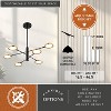 VAXCEL Cullerto 6L Matte Black and Gold Contemporary LED Pendant Light Adjustable Arms - 4 of 4