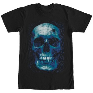 Men's Lost Gods Halloween Spider Web Skull T-Shirt - 1 of 4