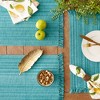 DII Variegated Fringe Placemat Set 6 Piece, Teal, 13x19" - 3 of 4