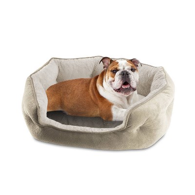 Canine Creations Cozy High Back Side Dog Bed - M - Sand