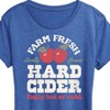Women's - Instant Message - Farm Fresh Hard Cider Hot or Cold Short Sleeve Graphic T-Shirt - 2 of 4