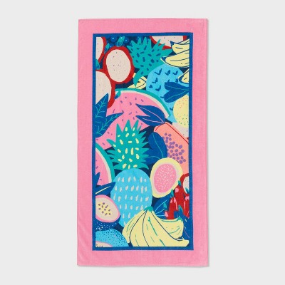 Tropical Fruit Beach Towel - Sun Squad™