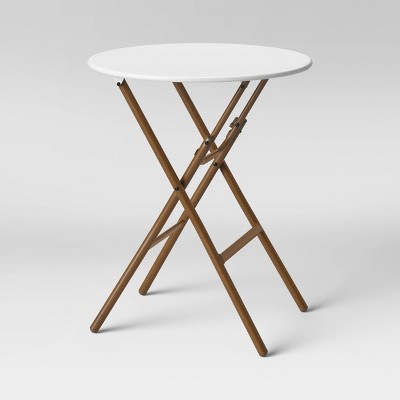 target white folding table