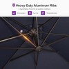PURPLE LEA Cantilever Patio Umbrella with Base Included Square Umbrella with 360° Rotation and Aluminum Offset Hanging Outdoor Umbrella - 4 of 4